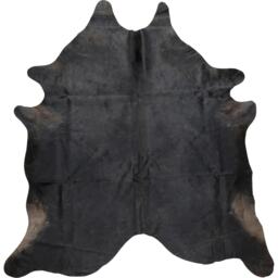 Eastern Counties Leather Exotic Cowhide Leather Rug - Black/Brown - One Size
