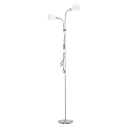 Living and Home Modern 2-Head Floor Lamp for Living Room - Grey