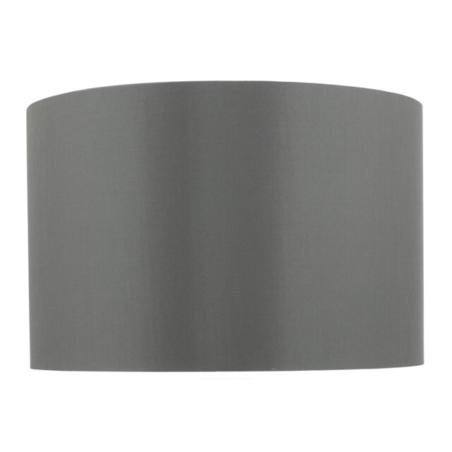 Quinn Grey Faux Silk Drum Shade 30cm