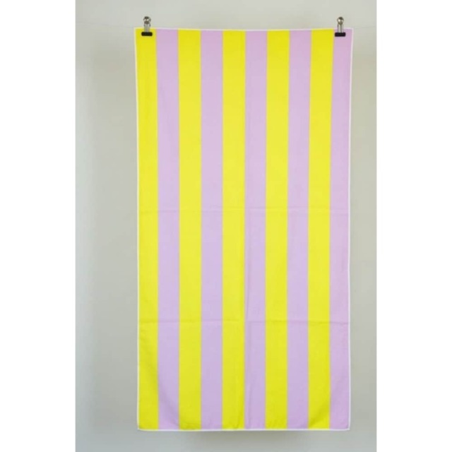 Dyzi Clashing Stripe Cotton Beach Towel Soft Absorbent Quick Dry 70x152cm