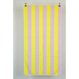Dyzi Clashing Stripe Cotton Beach Towel Soft Absorbent Quick Dry 70x152cm