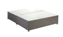 Slate Linen No Drawer Divan Base Single