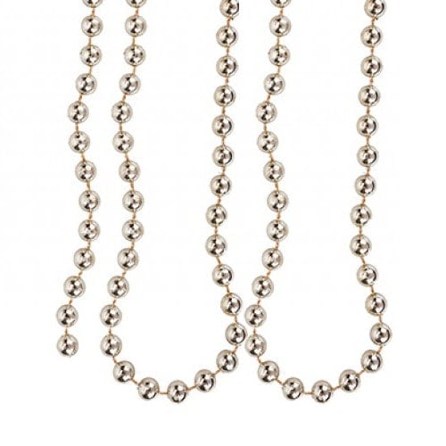 Soft Gold Christmas Bead Chain Decoration 8m