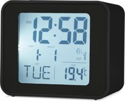 Acctim Cole Digital Alarm Clock Radio Controlled Superbrite Date & Temperature Display