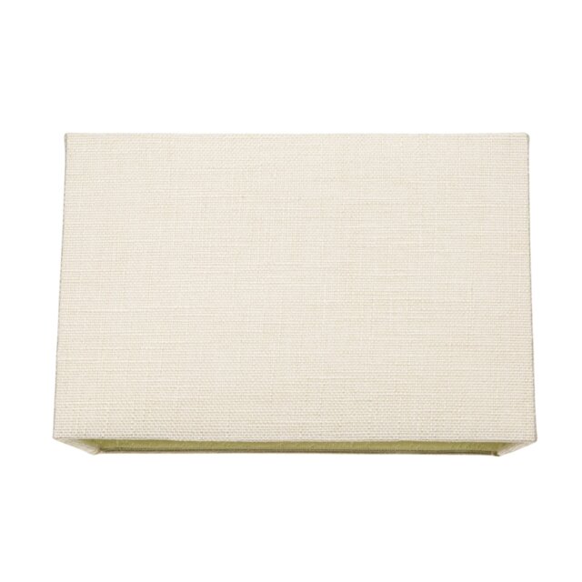 Contemporary and Sleek Cream Linen Fabric Rectangular Lamp Shade 60w Maximum Cream Cream 1