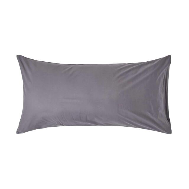 Homescapes Dark Grey Egyptian Cotton Housewife Pillowcase 200 TC - King Size Grey King