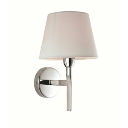 Transition 1 Light Single Indoor Wall Light Polished Stainless Steel, Cream, E14