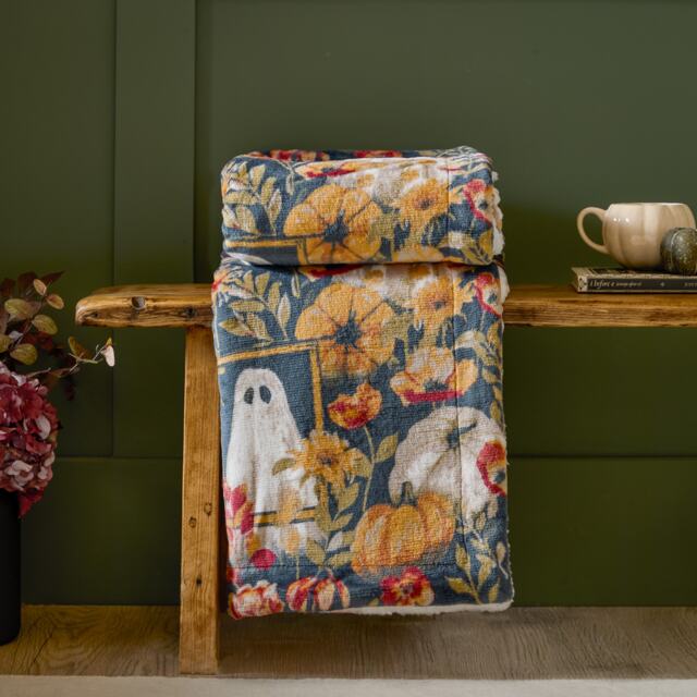 Furn Bootanical Sherpa Fleece Throw
