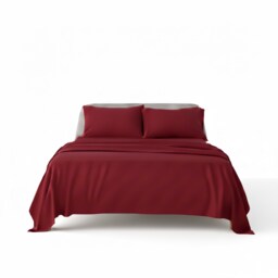 Flannelette Cotton Duvet Cover Set Soft Brushed Warm Bedding Set Red Double