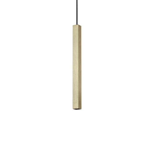 Ultrathin Square 40cm LED Slim Pendant Ceiling Light Satin Brass 3000K