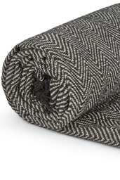 "Herringbone Throw 70 X 100"" - Black"