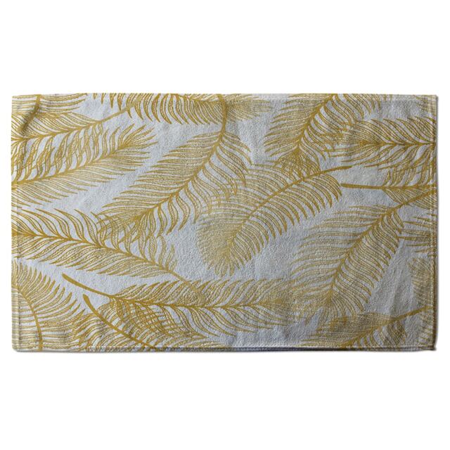 Golden Leaves Soft Bath Towel Multi