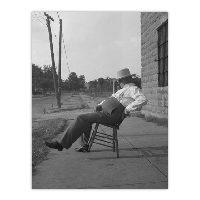 "Oklahoma Sheriff in front of jail Lange Huge Wall Art Poster Print 24X32"""