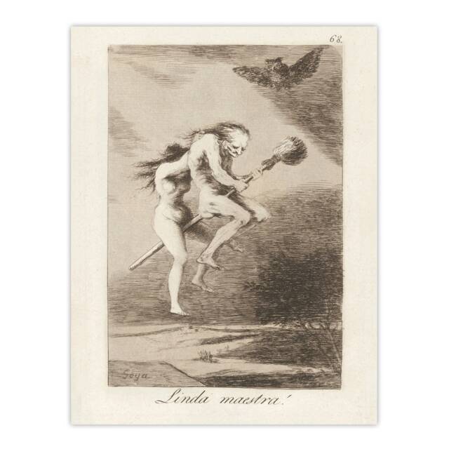 Spanish Teacher Witches Broom Francisco Goya Huge Wall Art Print 18X24 In
