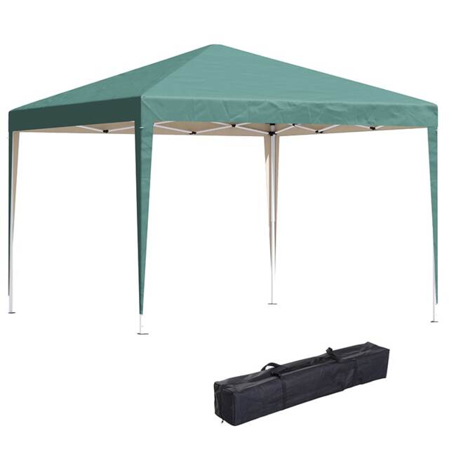 Outsunny 3 x 3m Garden Pop Up Gazebo Marquee Party Tent Wedding Canopy Green Green