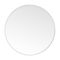 Living and Home 50cm Nordic Round Bathroom Wall Mirror White 50cm