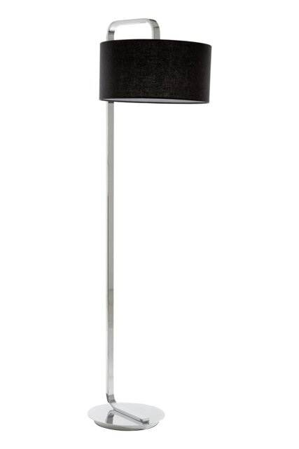 Orsina Leyna Floor Lamp with Black Fabric Shade