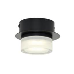 BHS Brooke LED Bathroom Dual Mount Ceiling Light Black Black 1