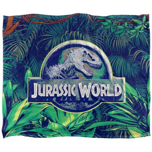 Jurassic World Jungle Blanket - White - One Size