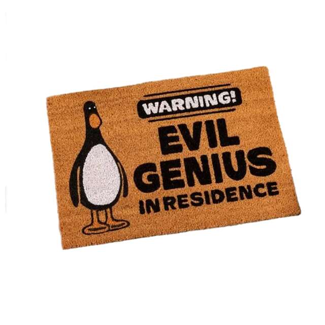 Wallace and Gromit McGraw Evil Genius Door Mat Brown Brown/Black One Size 1