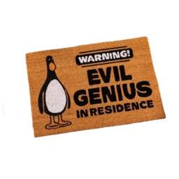 Wallace and Gromit McGraw Evil Genius Door Mat Brown Brown/Black One Size 1