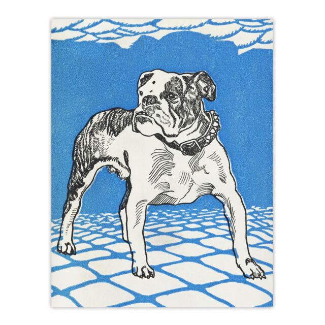 "Dog Lover Bulldog Animal Portrait Moriz Jung Huge Wall Art Poster Print 24X32"""