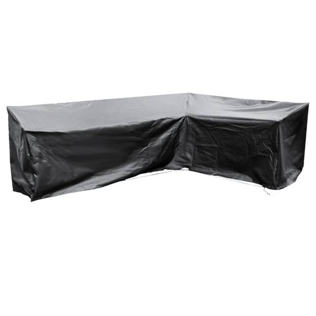Cozy Bay EZBreathe Large Right L Shape Sofa Cover in Black
