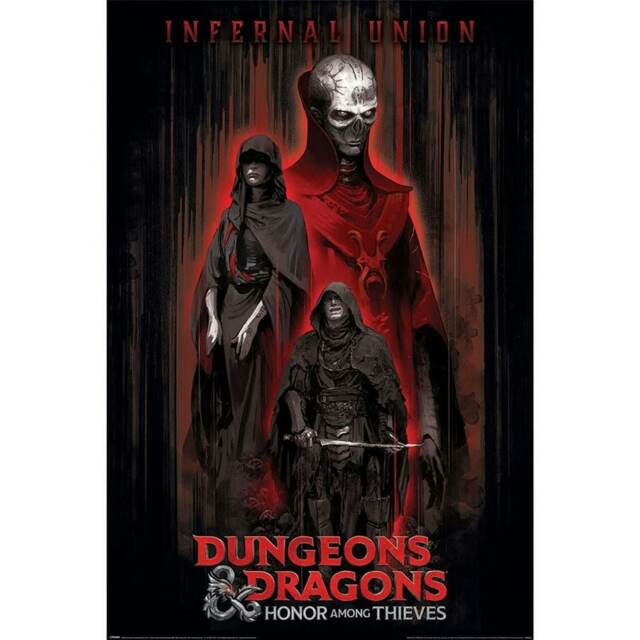 Dungeons & Dragons: Honor Among Thieves Infernal Union Poster - Red/Black - 91cm x 61cm