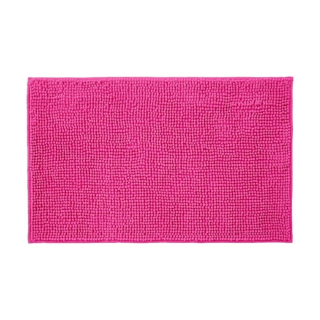 Chenille Bobble Bath Mat Non-Slip 60 x 90cm - Fuchsia Pink