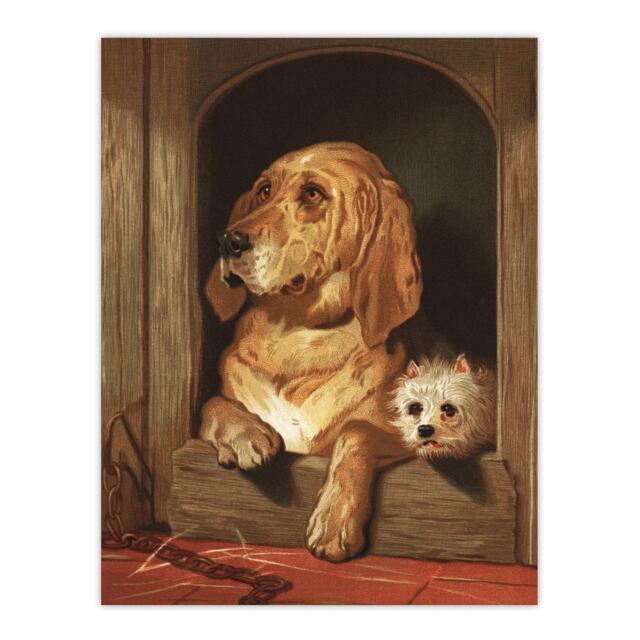 "Dignity and Impudence Dog Portrait Landseer Huge Wall Art Poster Print 24X32"""