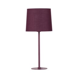Colours - Burgundy 40cm Table Lamp with Fabric Shade