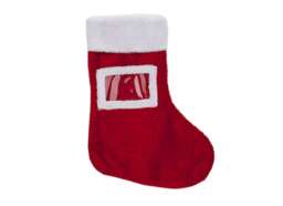 "20"" Plush Photo Christmas Stocking"