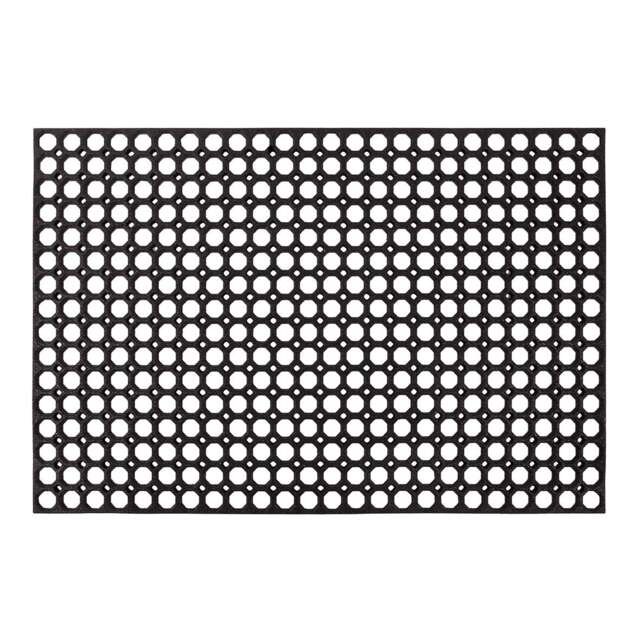 Nicoman Rubber Ring Scraper Doormat 120x80cm Black 120x80cm