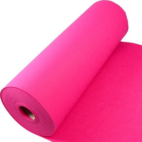 1 Metre Exhibition Quality Ribbed Heavy Duty Pink Fuchsia Carpet Runner 1 Metre Wide