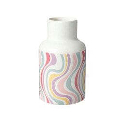 Candy Swirl Ceramic Flower Vase H20.5 x W14.7cm