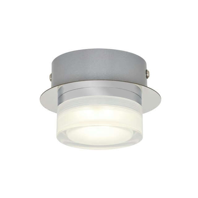 BHS Brooke LED Bathroom Dual Mount Ceiling Light Silver Chrome 1