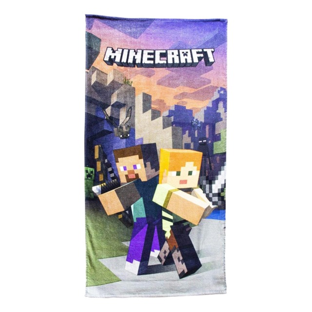 Minecraft Green Goodguys Towel Multi Multicoloured One Size 1