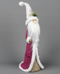 76cm Santa Burgundy Christmas Figurine