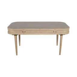 Carlester Cane And Wood Dining Table Brown