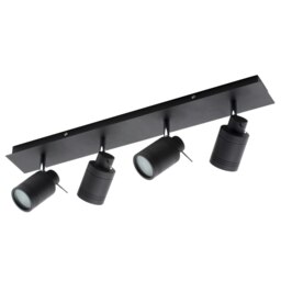 BHS Hector Bathroom Ceiling Spotlight Bar Black Matte Black 1