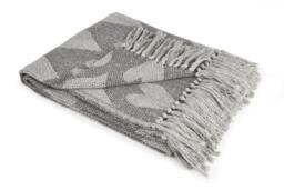 Love Collection Recycled Cotton Throw in Grey