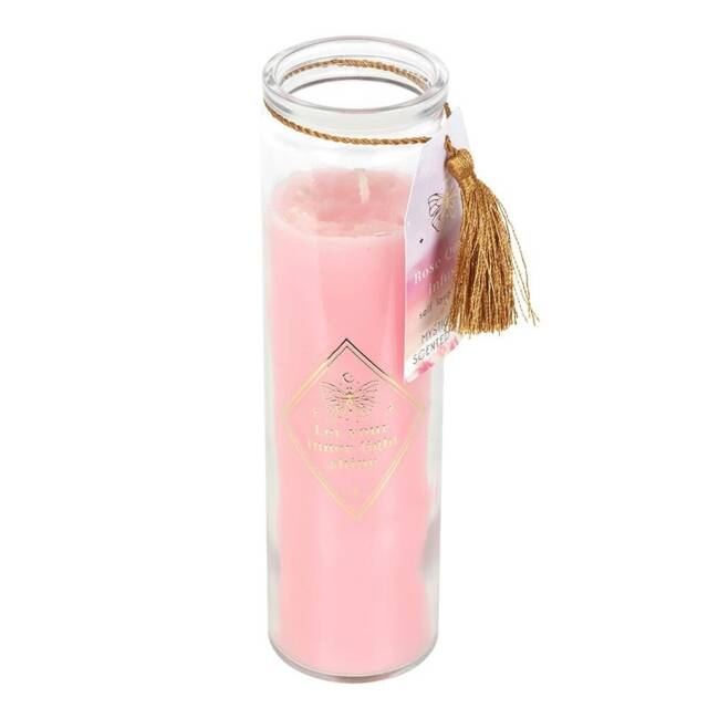 Something Different Mystic Rose Quartz Tube Candle - Pink - One Size