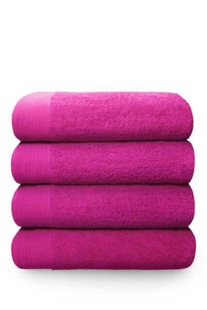 Chatsworth 600gsm Pure Cotton Towels Soft & Absorbent Pink Fuschia Extra large bath sheet 1