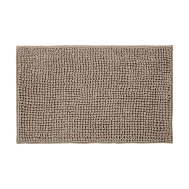 Chenille Bobble Bath Mat Non-Slip 60 x 90cm - Mocha
