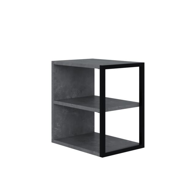 Decortie Echo 3-Tier Metal Frame Side Table 30x42x45cm Retro Grey