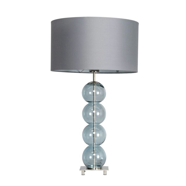 BHS Metro Stack Table Lamp, Nickel