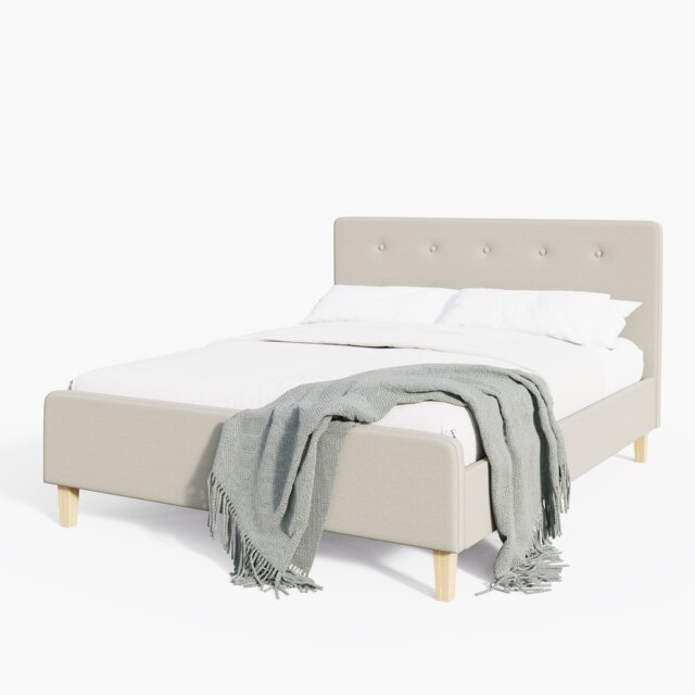Ashbourne Bed King Natural Cream Natural