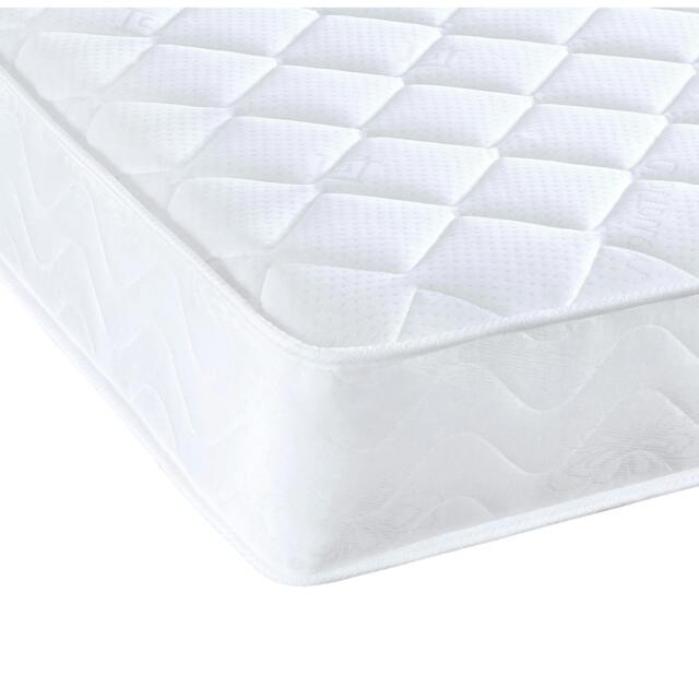 Darcy Diamond Micro Quilted Spring Mattress - 7 inch Deep White European Double