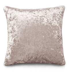 Luxury Crushed Velvet Plain Scatter Cushion - 43cm x 43cm Pink Blush Pink