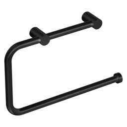 Cosmic ARO Towel Wall Mounted Ring with Matte Stainless Steel Black Finish 21 cm